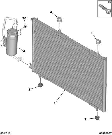 CITROËN 6455.W9 - Kondenzator, klima-uređaj parts5.com