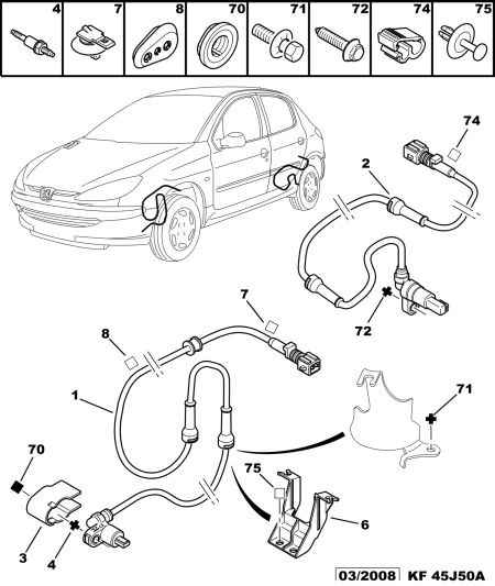 PEUGEOT (DF-PSA) 4545 79 - Sensor, wheel speed parts5.com