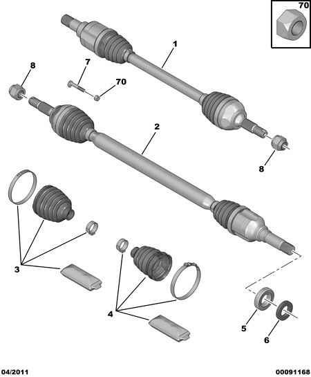 DS 3293 A5 - Burduf cauciuc, articulatie planetara parts5.com