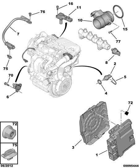 CITROËN 1920 PW - Sensor, crankshaft pulse parts5.com