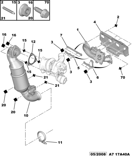 PEUGEOT 1718.43 - Tuerca parts5.com