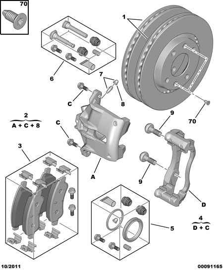 PEUGEOT 4249 83 - Disc frana parts5.com