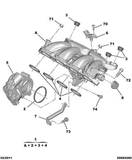 PEUGEOT 1636 72 - Throttle body parts5.com