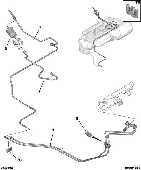 PEUGEOT 1567 C6 - Üzemanyagszűrő parts5.com