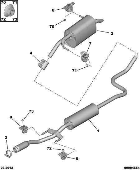 PEUGEOT 1713 53 - Тръбна връзка, изпускателна система parts5.com