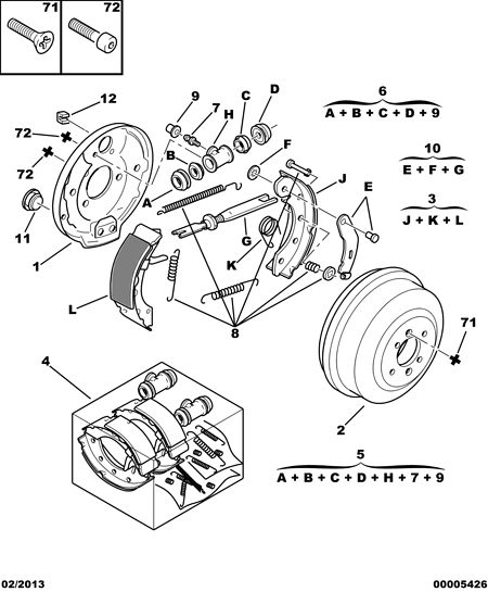 CITROËN 4247 24 - Brzdový buben parts5.com