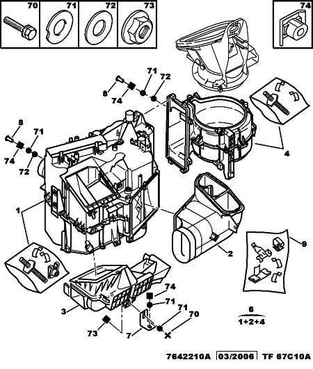 PEUGEOT 6441 H4 - Ellenállás, belső tér szellőzés parts5.com