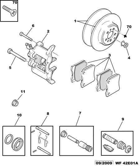 PEUGEOT (DF-PSA) 4252.08 - Brake Pad Set, disc brake parts5.com