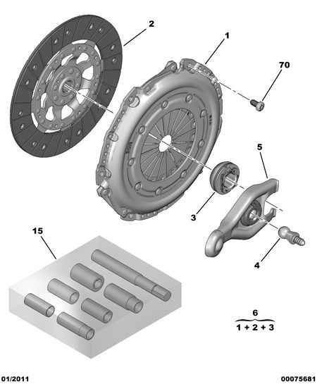 CITROËN 2041.A7 - Clutch Release Bearing parts5.com