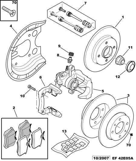 CITROËN 4254-67 - Fékbetétkészlet, tárcsafék parts5.com