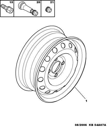 CITROËN 5405.59 - Vijak kolesa parts5.com