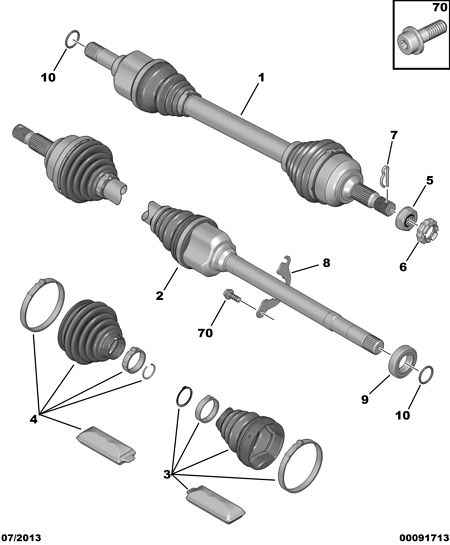 CITROËN 3287.A9 - Burduf cauciuc, articulatie planetara parts5.com