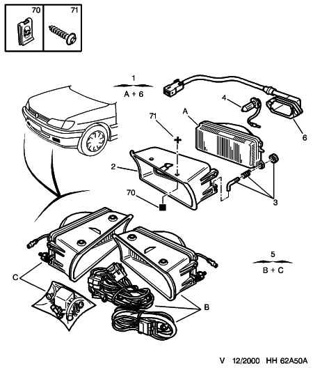 CITROËN 6216.C0 - Ampul, sis farı parts5.com