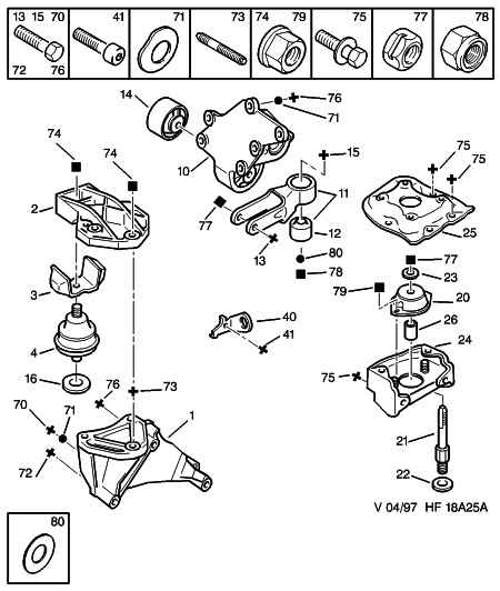 CITROËN 1809.21 - Holder, engine mounting parts5.com