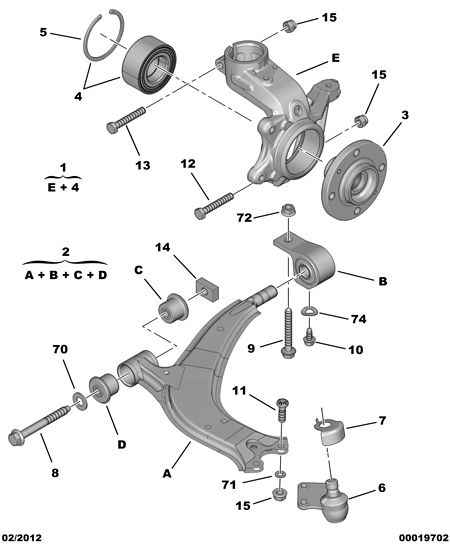 PEUGEOT 3520.H3 - Brat, suspensie roata parts5.com