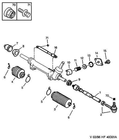 PEUGEOT 3812.92 - Aksiyel mafsal, tekerlek sevk çubuğu parts5.com