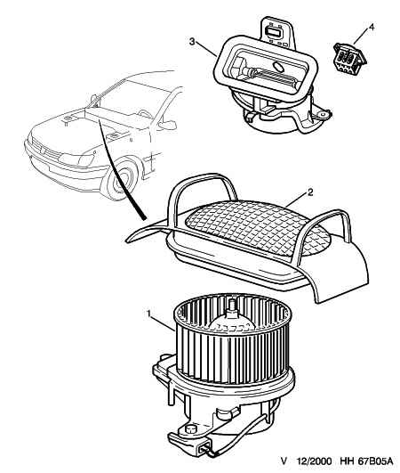 CITROËN 6450 P7 - Resistor, interior blower parts5.com