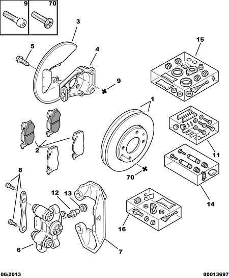 PEUGEOT 4252-56 - Комплект спирачно феродо, дискови спирачки parts5.com