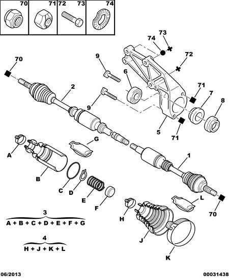 PEUGEOT (DF-PSA) 3293 05 - Fuelle, árbol de transmisión parts5.com