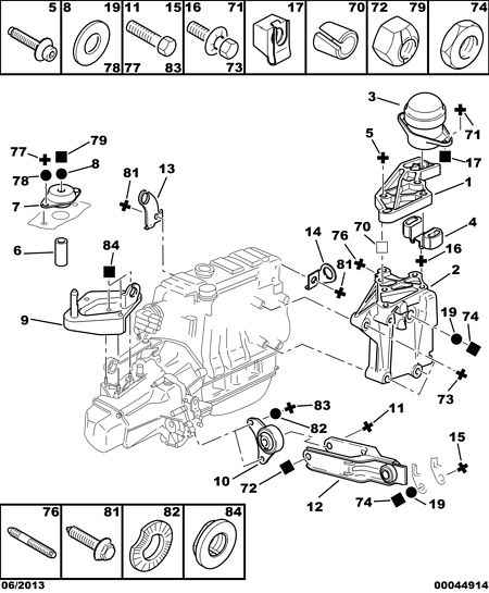 CITROËN 1844.54 - Uležištenje, motor parts5.com