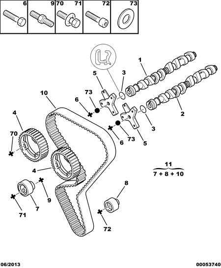 PEUGEOT 0816 H7 - Ангренажен ремък parts5.com