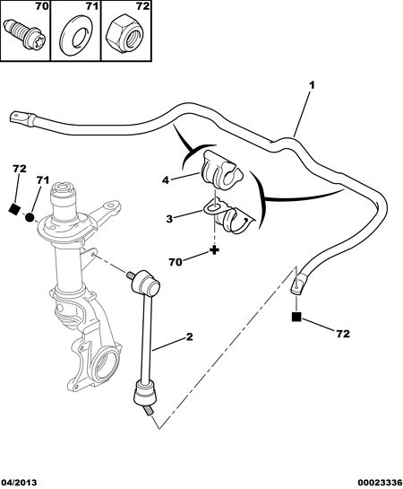 PEUGEOT (DF-PSA) 5087.40 - Rod / Strut, stabiliser parts5.com