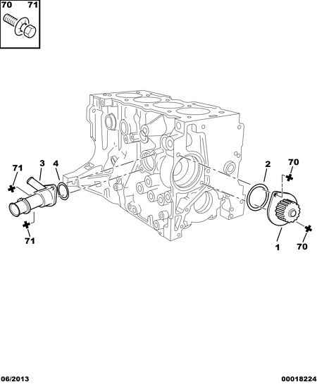 PEUGEOT 1201.E5 - Pompa apa parts5.com