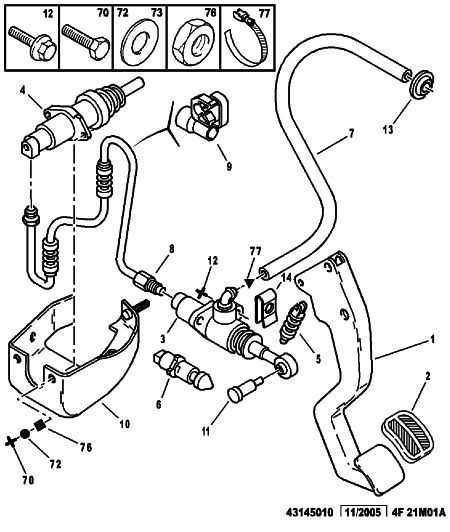 CITROËN 4534 38 - Comutator, actionare ambreiaj (Tempomat) parts5.com