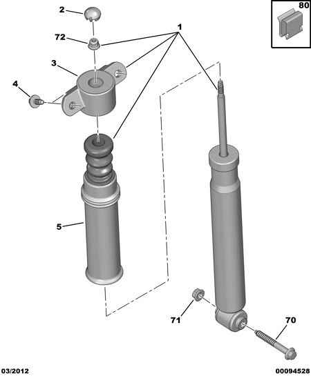 PEUGEOT 5142.45 - Top Strut Mounting parts5.com