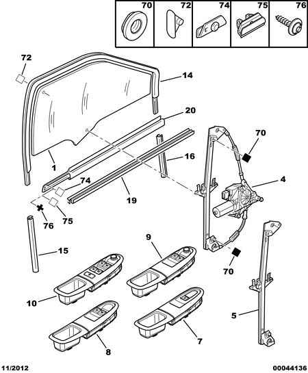 PEUGEOT 6554.CF - Switch, window regulator parts5.com