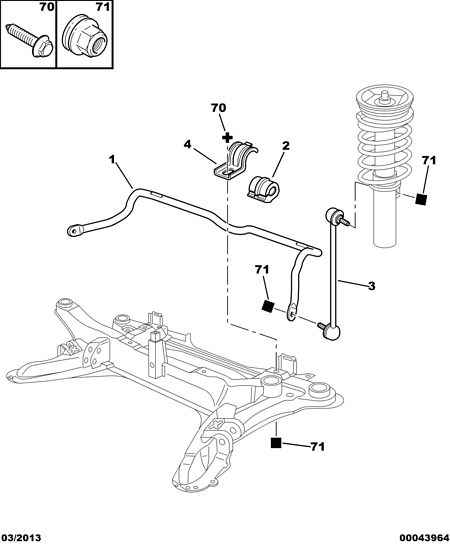 CITROËN 5087.60 - Rod / Strut, stabiliser parts5.com