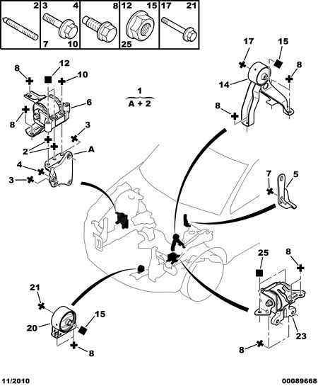 PEUGEOT 1813.J2 - Holder, engine mounting parts5.com