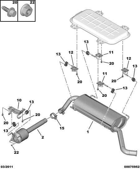 PEUGEOT (DF-PSA) 1732 40 - Nut, exhaust manifold parts5.com