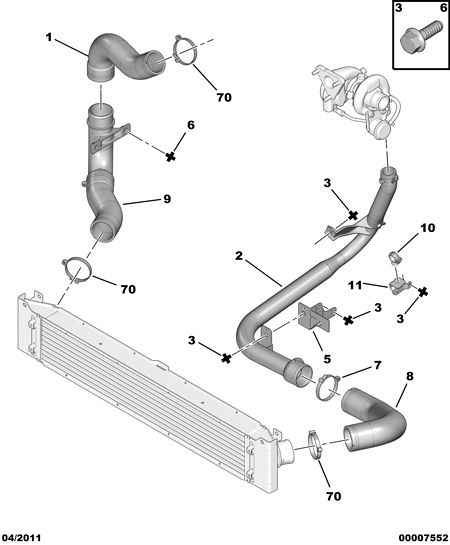 CITROËN 0382 LY - Furtun ear supraalimentare parts5.com