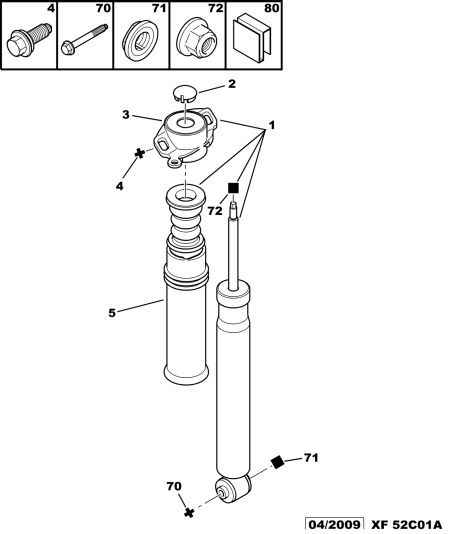 CITROËN 5206 V9 - Tlumič pérování parts5.com