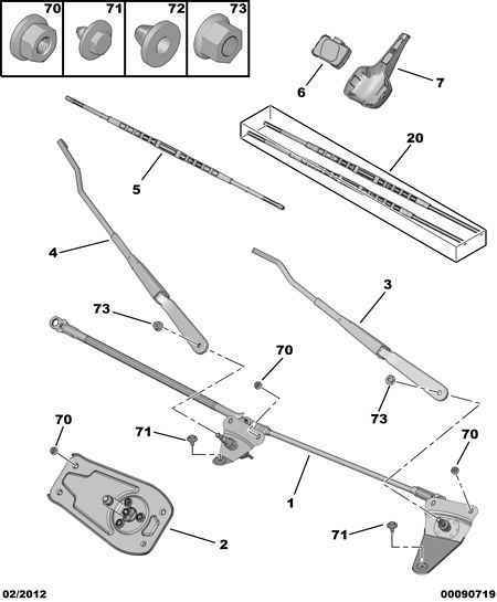 PEUGEOT 6426 KZ - Metlica brisača parts5.com