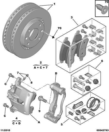 PEUGEOT 4249 15 - Спирачен диск parts5.com