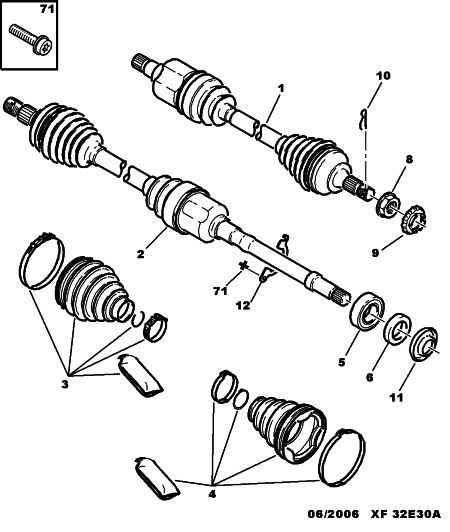 CITROËN 3272 LV - Drive Shaft parts5.com