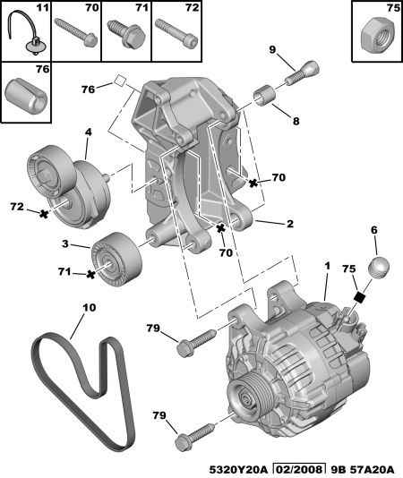 PEUGEOT 5705 KX - Generator parts5.com