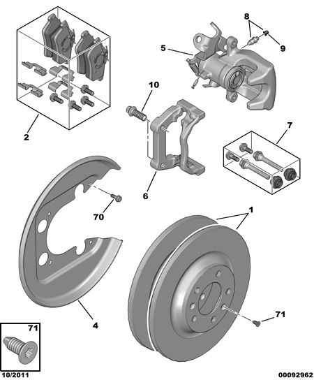 PEUGEOT 4401 Q2 - Δαγκάνα φρένων parts5.com