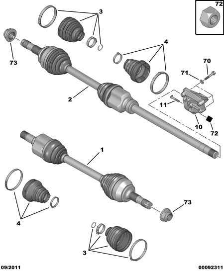 CITROËN 3272.PA - Juego de articulación, árbol de transmisión parts5.com