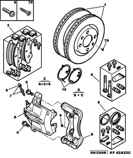 DS 4252.76 - Fren balata seti, diskli fren parts5.com