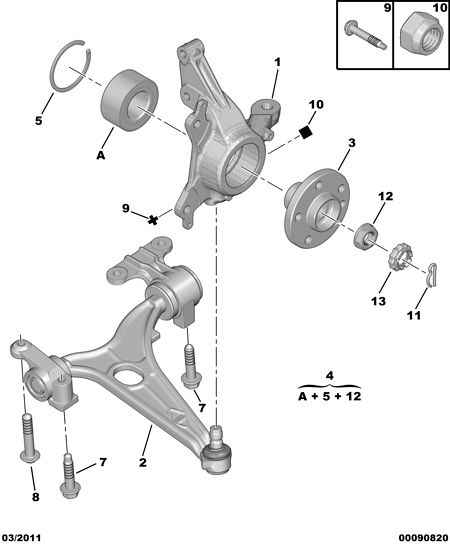 CITROËN 3350.83 - Set rulment roata parts5.com