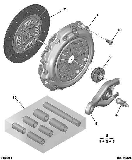 CITROËN 2050.R5 - Clutch Kit parts5.com