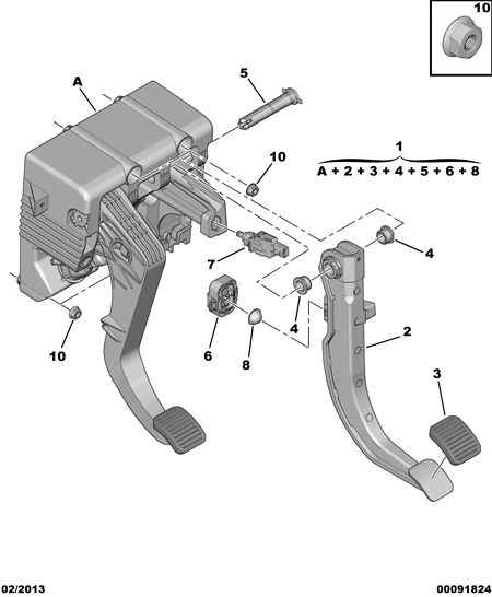 CITROËN 16 086 812 80 - Prekidač za stop-svetlo parts5.com