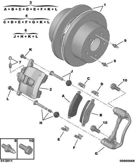 CITROËN/PEUGEOT 4249 30 - Disc frana parts5.com