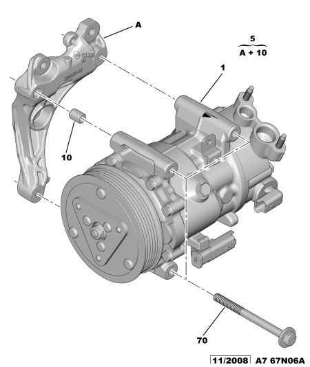 CITROËN 6453 ZZ - Kompresszor, klíma parts5.com