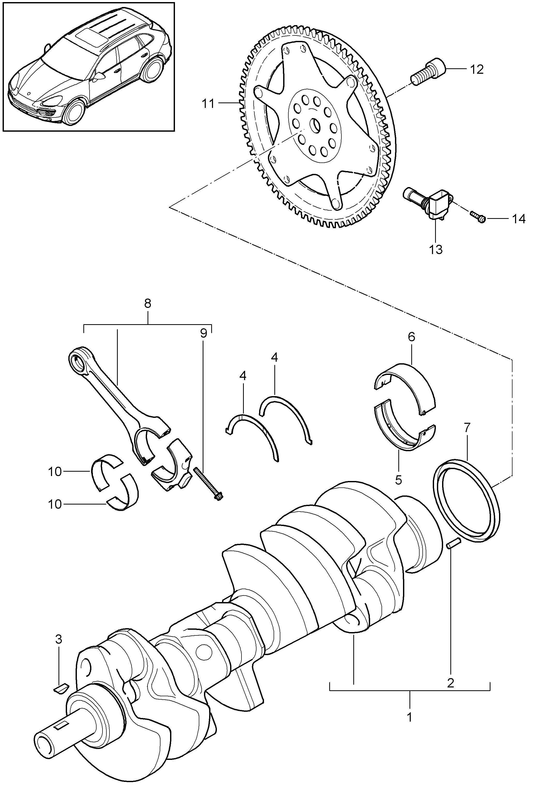 Porsche 997.101.212.01 - Tömítőgyűrű, főtengely parts5.com