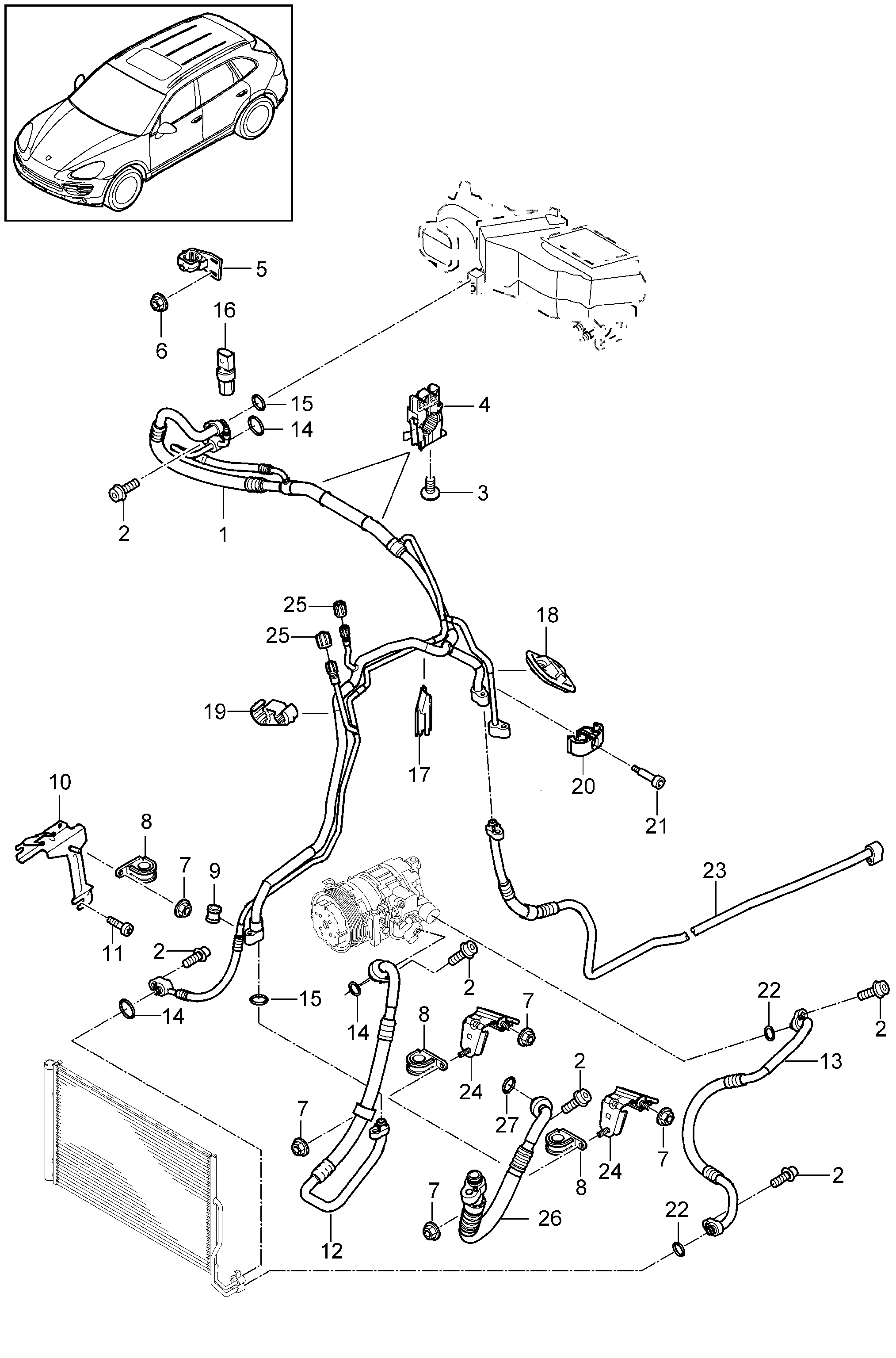 Porsche 95557374900 - Tömítés, szívókönyök parts5.com