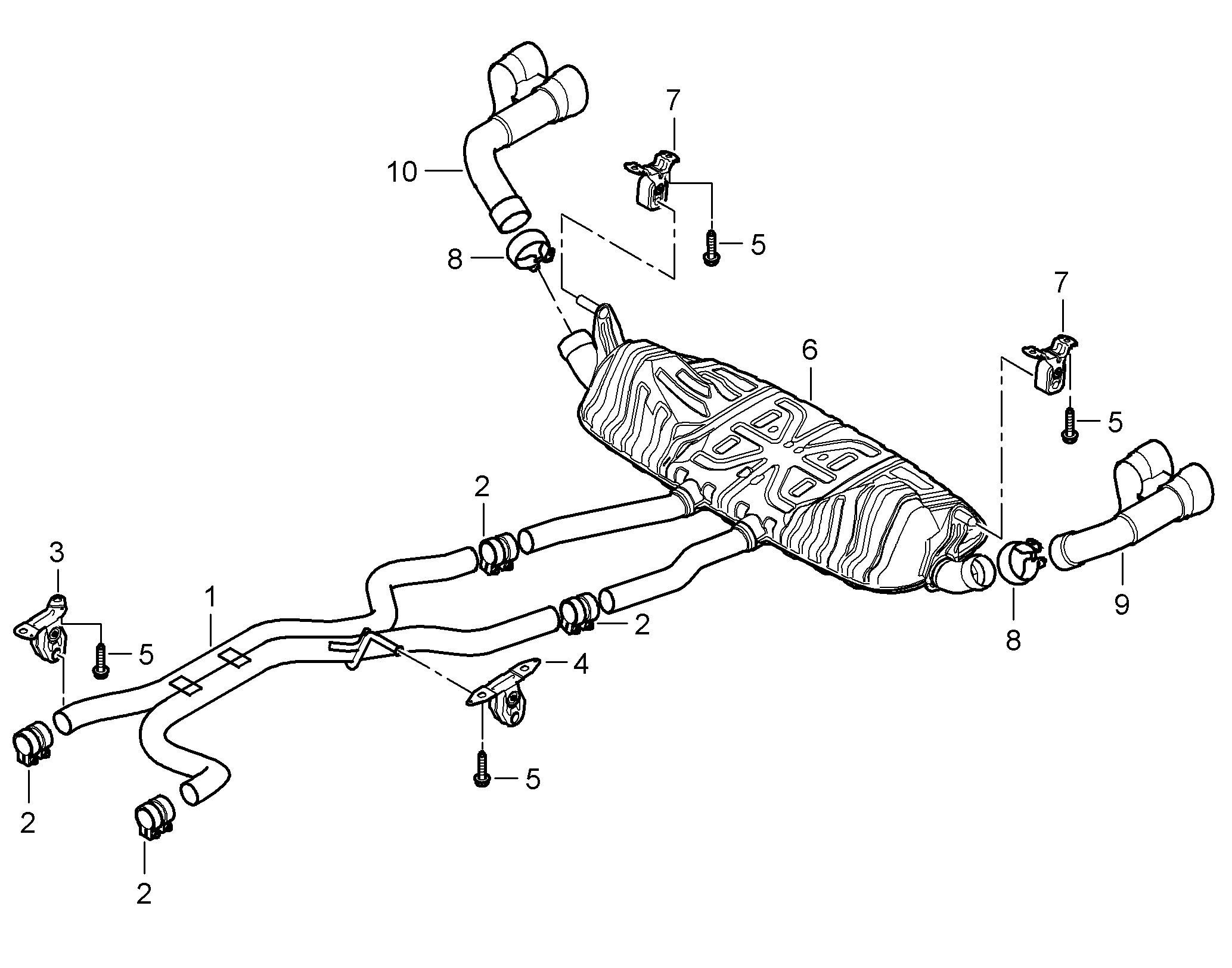 Porsche 955.111.220 21 - Csőkapcsoló, kipufogó parts5.com